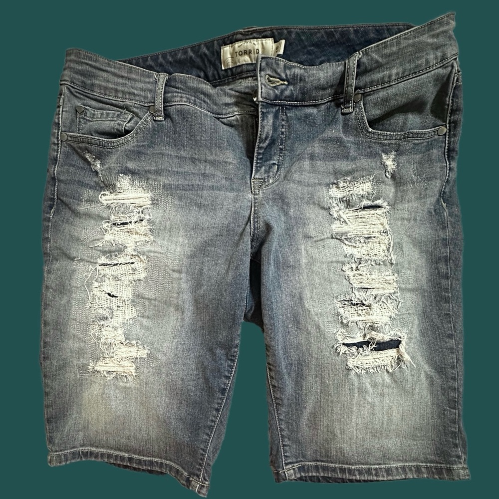 Torrid High Rise Bermuda Shorts.